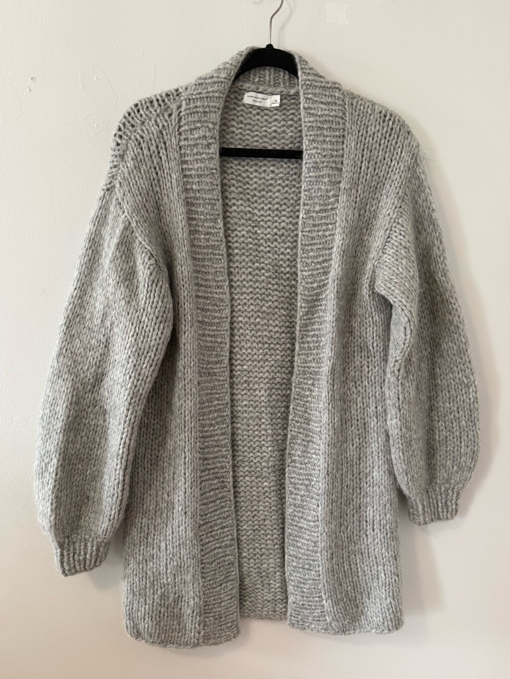 Unsubscribed Oversized Chunky Alpaca Knit Cardigan – Hand Knit